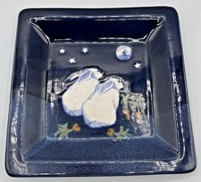 Karen Howell "Legend Of The Rabbit Moon" Series 8.5" Decorative Pottery Plate