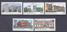 Denmark 1257-61 MNH 2003 Danish House Architecture Full set of 5 Very Fine