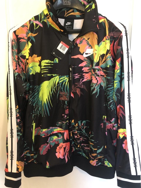 nike floral track jacket