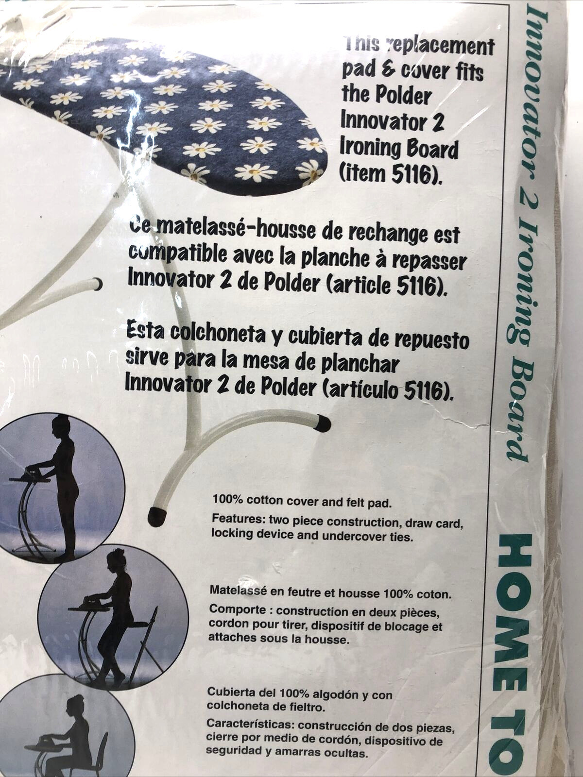 Polder, Ironing Board Replacement Covers, New In Package