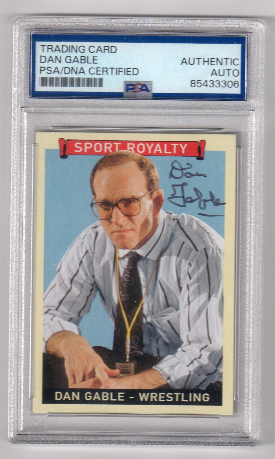Dan Gable Signed 2008 UD Upper Deck Goudey Card #284 - PSA Certified Autograph