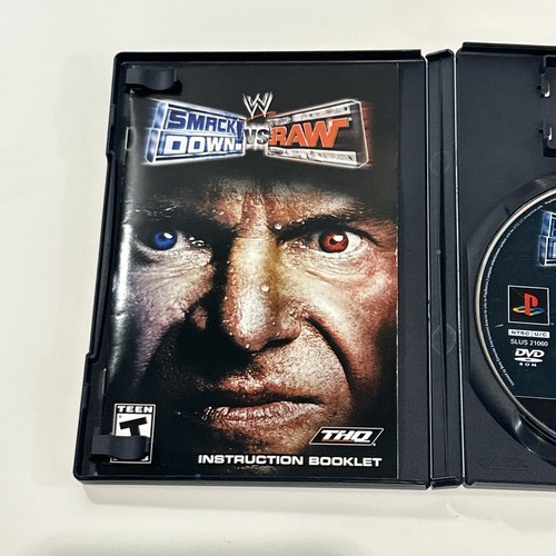 WWE SmackDown vs Raw Sony PlayStation 2 PS2 Complete CIB Very Good Condition - Picture 3 of 8