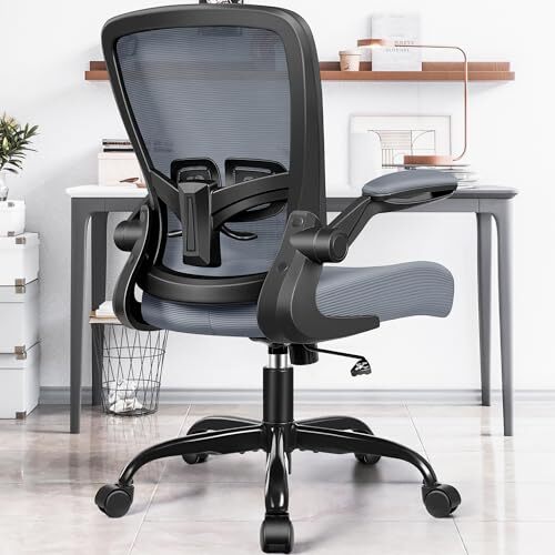 Ergonomic Office Chair with Adjustable Height - Dark Gray FK918