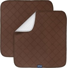 2x Waterproof Chair Pad for Incontinence 22x21 Reusable Absorbent Seat Protector