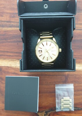 Diesel Master Chief Armbanduhr Herren Uhr goldfarbene Optik RASP NSBB