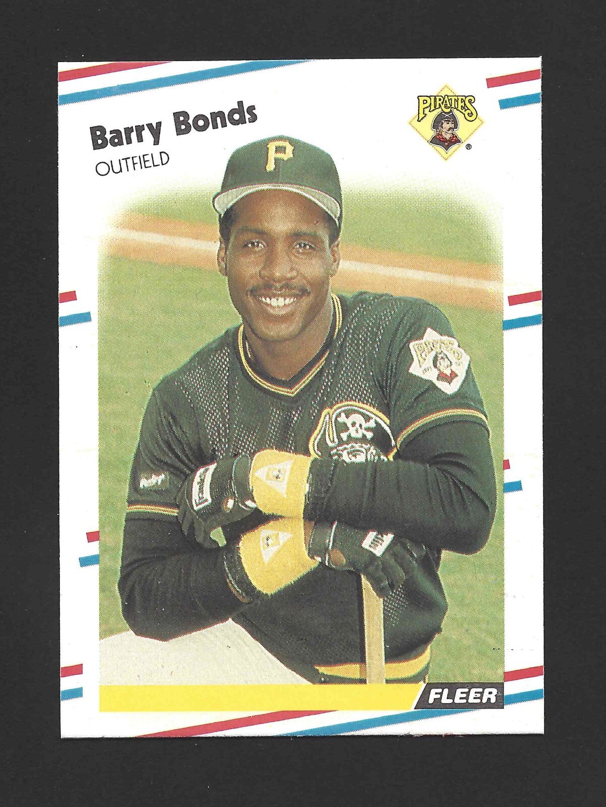 1988 Fleer #322 BARRY BONDS Raw - Pittsburgh Pirates - 2nd Year