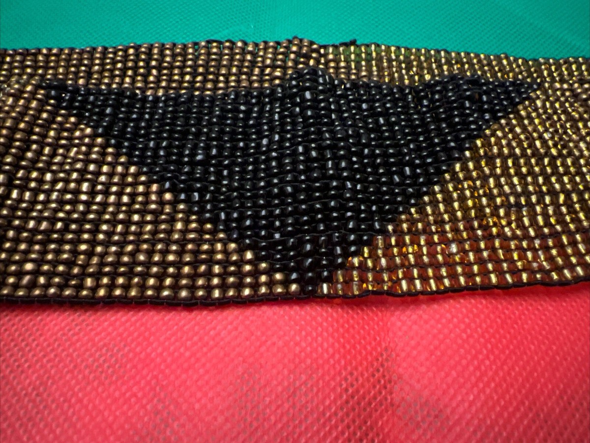 Cocobelle Anthropology Boho Beaded Belt One Size Copper  display picture 2