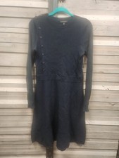 banana republic Black Sweater Dress Lg