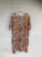 🎈 ZIMMERMANN floral 100% SILK shift Sheath Dress Chiffon 1 10 S Xs