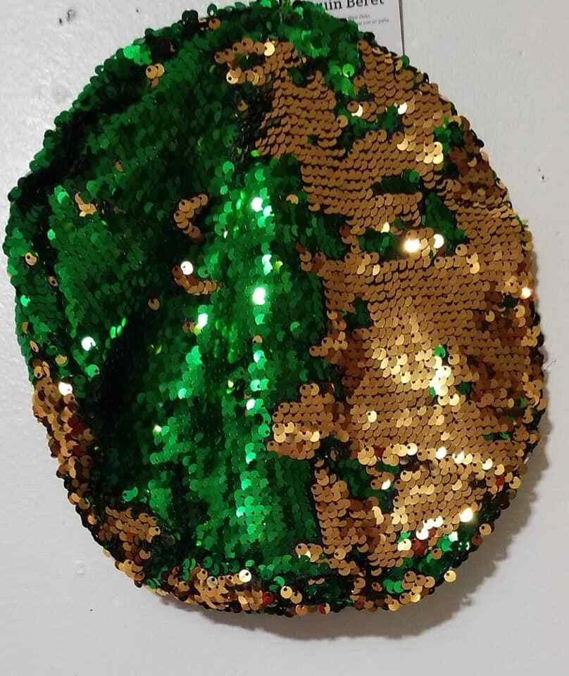 Boina de lentejuelas verdes Way To Celebrate St Patrick's Day edades 14+ (LOC TUB-G-7) Foto 2 de 4