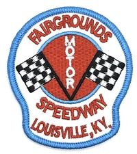 Fairgrounds Speedway Louisville KY Kentucky Racing Vintage Style Retro Patch