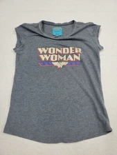 Wonder Woman "Logo " Women's Adult or Girl's Junior XS Glitter Babydoll Tee Etam
