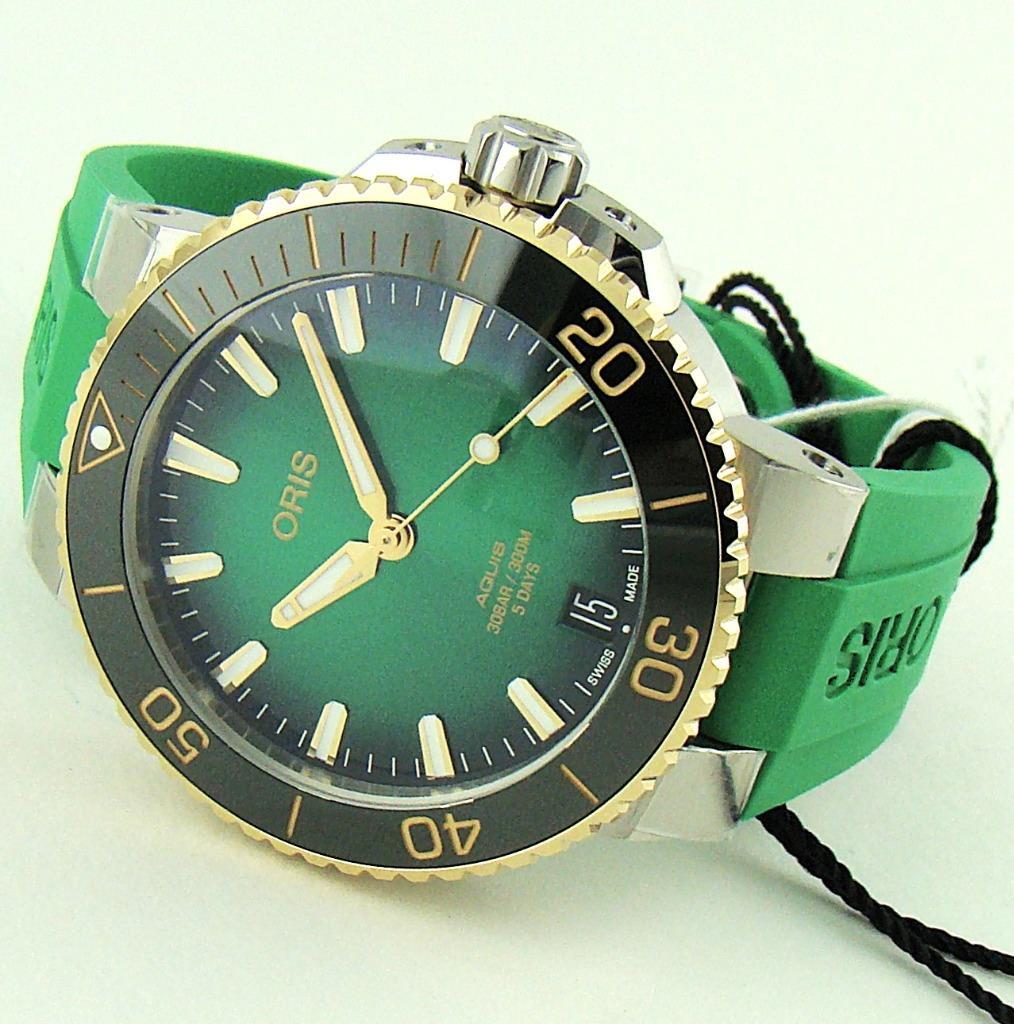 Oris Aquis Green Men's Watch - 01 400 7769 6357-07 4 22 77FC