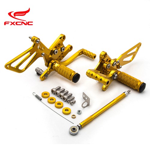 Repose-Pieds Arrière CNC Réglable Aluminium Compatible SV650/S SV1000/S 1998-2014 - Noir
