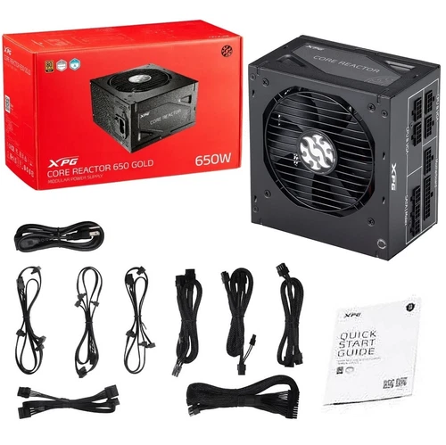 XPG CORE REACTOR ATX 80 Plus Gold Certified 650W Fully Modular Power Supply