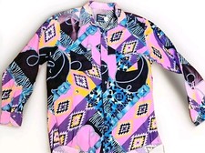 WRANGLER Cowboy Cut Regular Fit Shirt 16 1/2-34 X-Long Tails Aztec Southwestern