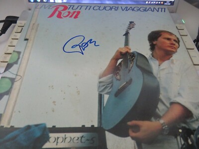 LP ''LIVE - ALLE REISENDEN HERZEN'' von RON, ORIGINAL AUTOGRAMM