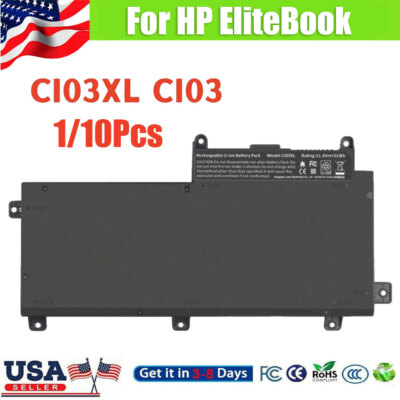 Lot 10 Battery CI03XL For HP ProBook 640 650 645 655 G2 G3 HSTNN-UB6Q 801554-001