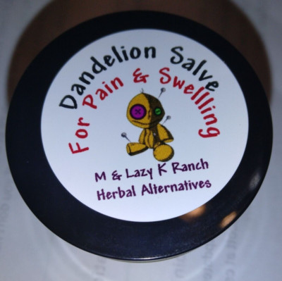 Dandelion Herbal Salve for Pain Swelling 2 ounces