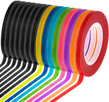 15 Rolls 1/8 Whiteboard Thin Tape Pinstripe Art Tape Dry Erase Board Grid Tape L