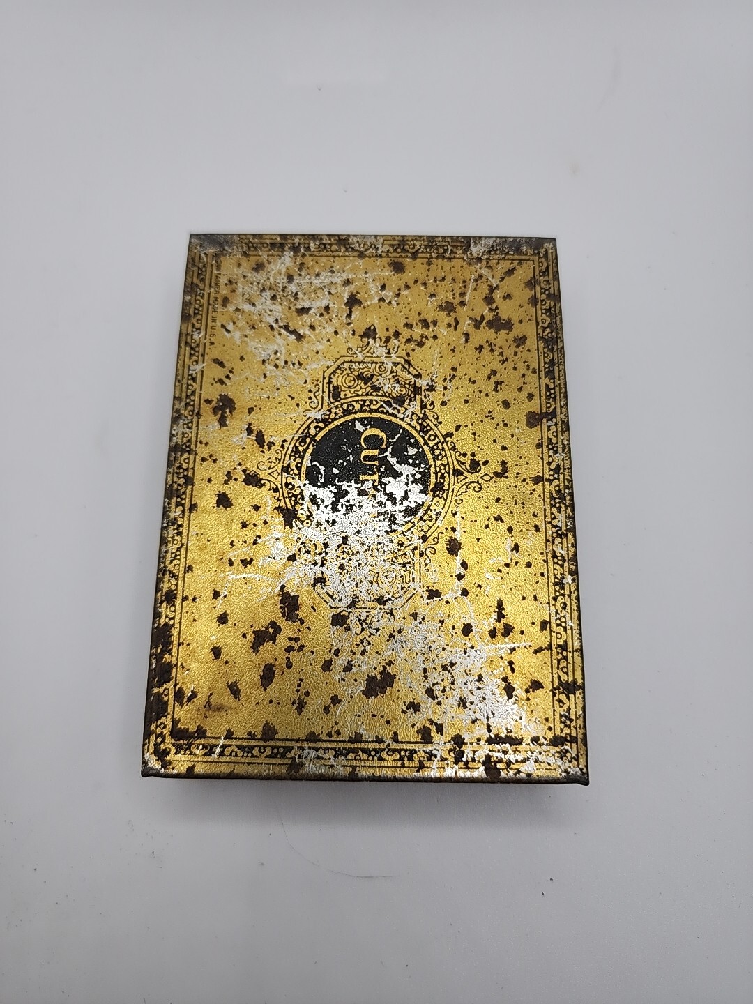 Vintage Art Deco Metal Cutex Five Minute Set Advertising Tin Litho Box Manicure