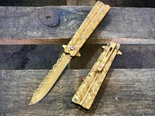 8.5" Tactical Chain Design Spring Assisted Open Blade Folding EDC Pocket Knife 