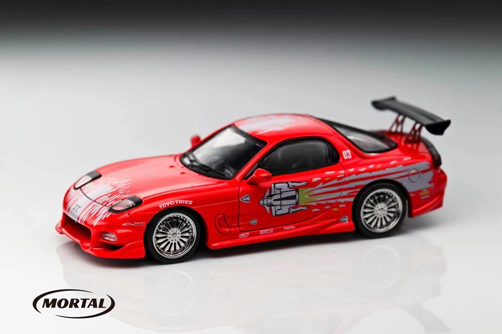【数量限定品】MORTAL 1/64 RX‐7 FD3S VeilSide Mortal 1:64 Mazda RX-7 Veilside Diecast Toy Car Model Hobby