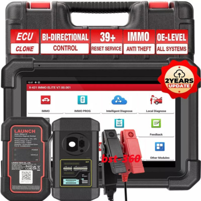 Launch X431 IMMO Elite PLUS PAD VII Car Diagnostic Scanner Key Programming Tool