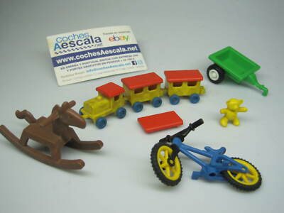 Playmobil Famobil REF 031 Juguetes Niños tren bici caballito oso bicicleta 