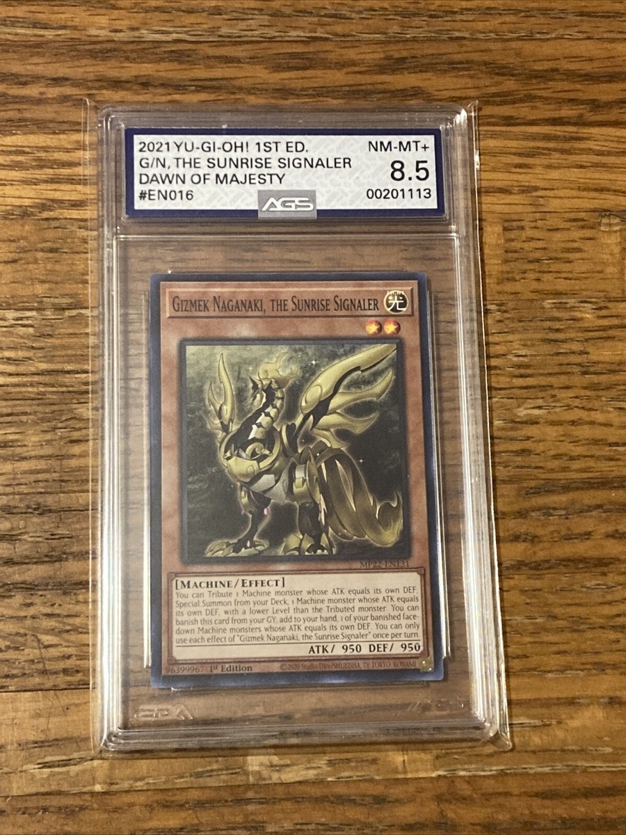 Yu-Gi-Oh! Gizmek Naganaki, the Sunrise Signaler 1st Ed. Graded AGS