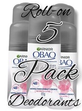 5 pck Garnier OBAO DELICATE SKIN Deodorant An...