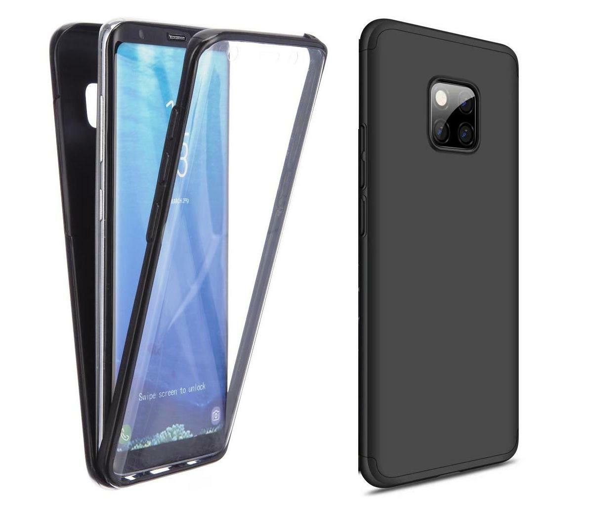 For Huawei Mate 20 Pro Black Full Body Case Front Back 360 Protection Slim  Cover