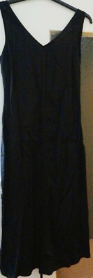  NA - KD Damen Kleid mit Kordezug vorne  Gr. 38  schwarz  NEU mit Etikett