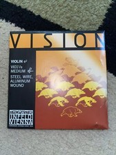 Thomastik-Infeld Vision 1/8 Violin E String Med Steel Wire Aluminum Wound NEW