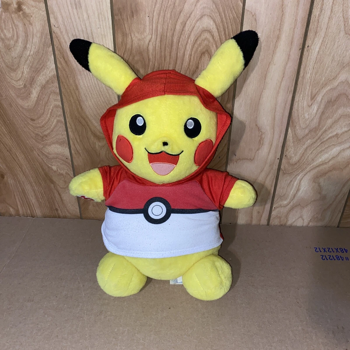 Build A Bear Nintendo Pokemon PIKACHU 18 Stuffed Plush w Hoodie