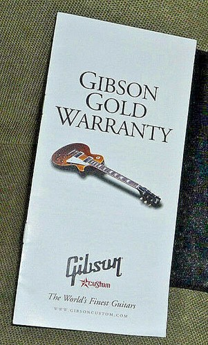 Gibson Custom Shop Les Paul SG Flying V FireBird Blank CheckList / Warranty Card - Picture 4 of 10