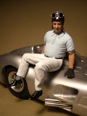 FIGURINE 1/18 FANGIO VROOM PEINT FOR MERCEDES MASERATI CMC MINICHAMPS CMR