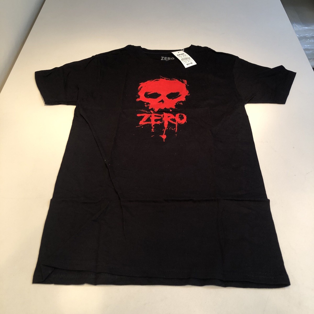 Zumiez Zero Blood Skull Short Sleeve T-Shirt Black L | eBay