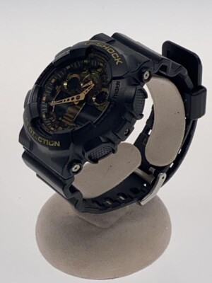 CASIO G-SHOCK GA-100CF-1A9JF Black Resin Quartz Digital Analog CASIO G-SHOCK GA-100CF-1A9JF Black Resin Quartz Digital Analog