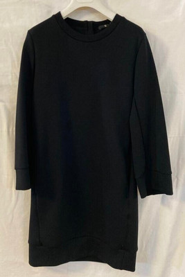 UNIQLO +J Jil Sander Dry Sweat Dress Long Sleeve Knee Length Black S size New