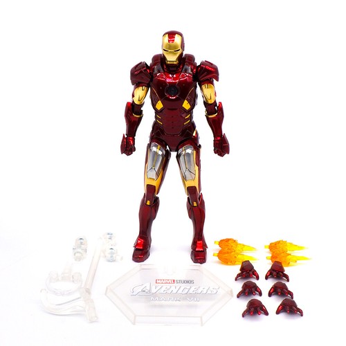 ZD IRON MAN Mark VII MK7 18cm Action Figure Marvel Avengers Model Display Toys - Picture 2 of 14