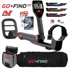 Minelab GO FIND 22 Metal Detector with Black Transport Carry Bag and Finds Pouch