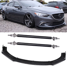 Front Bumper Lip Splitter Spoiler Kit Carbon Fiber For Mazda6 2014-2018 Body Kit
