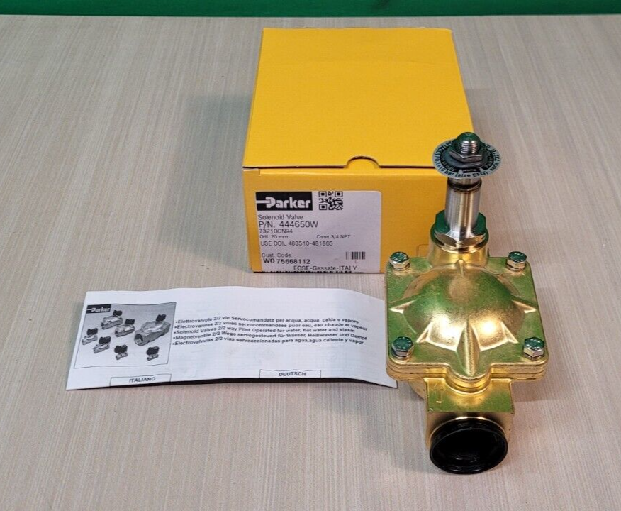 Elettrovalvola NC Viton Elettrovalvola In Ottone 1/2" NPT 24V AC - Foto 3