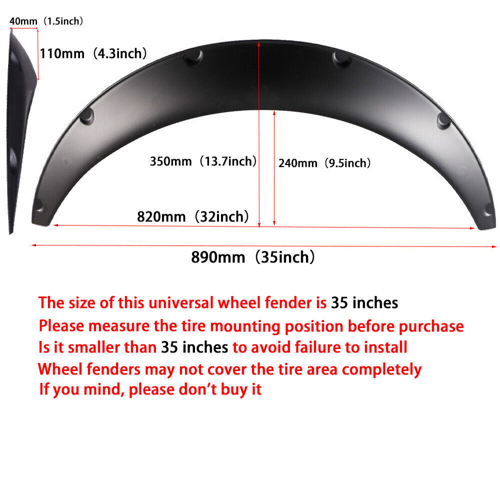 KEEPDSGN 4.5″ Wide Body Fender Flares – For Chevy Camaro 1967-1968 – 4-Piece Kit