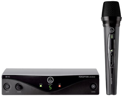 AKG Perception Wireless 45 Vocal Handheld UHF Wireless Microphone Mic System
