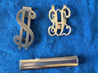 Lot of 3 Antique Sterling Silver Money Clips -#61