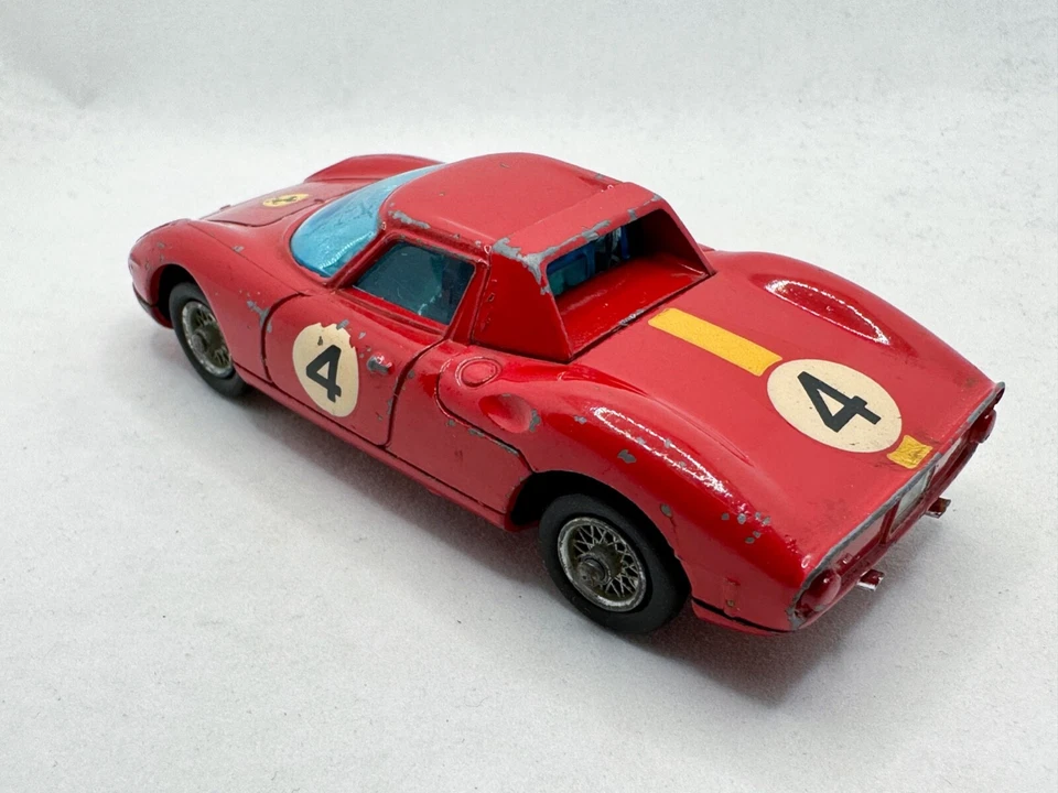 CORGI TOYS # 314 FERRARI BERLINETTA 250 LE MANS COCHE DE CARRERAS DIECAST 1965 EN MUY BUENA CONDICIÓN Foto 2 de 4