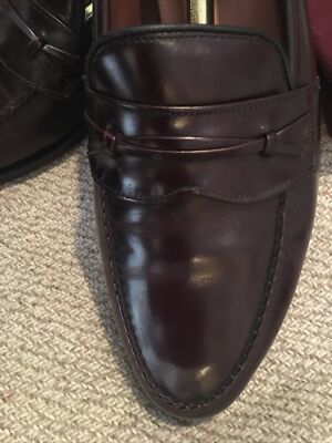 Mens Allen Edmonds Barrington Size: 11A Black Moc Toe Penny 