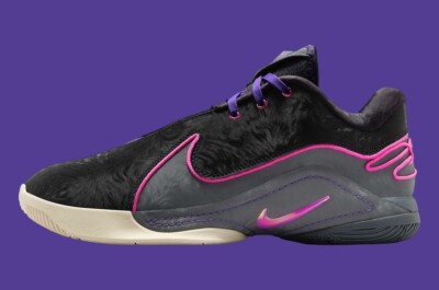 Nike LeBron XXII 22 \'Blacklight\' Pink Black FZ1094-001 Men\'s Size 8 Basketball Nike LeBron XXII 22 Blacklight Black Laser Fuchsia Pink  main image 2